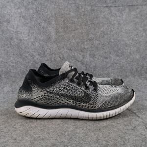 Nike Shoes Womens 8 Athletic Trainer Free RN Flyknit Running Sneaker Active Gray